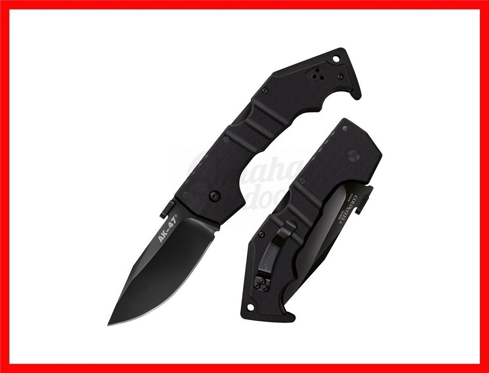 Cold Steel AK 47 Folding Knife 3.5" Clip Point Blade G-10 Handle 58M-img-0