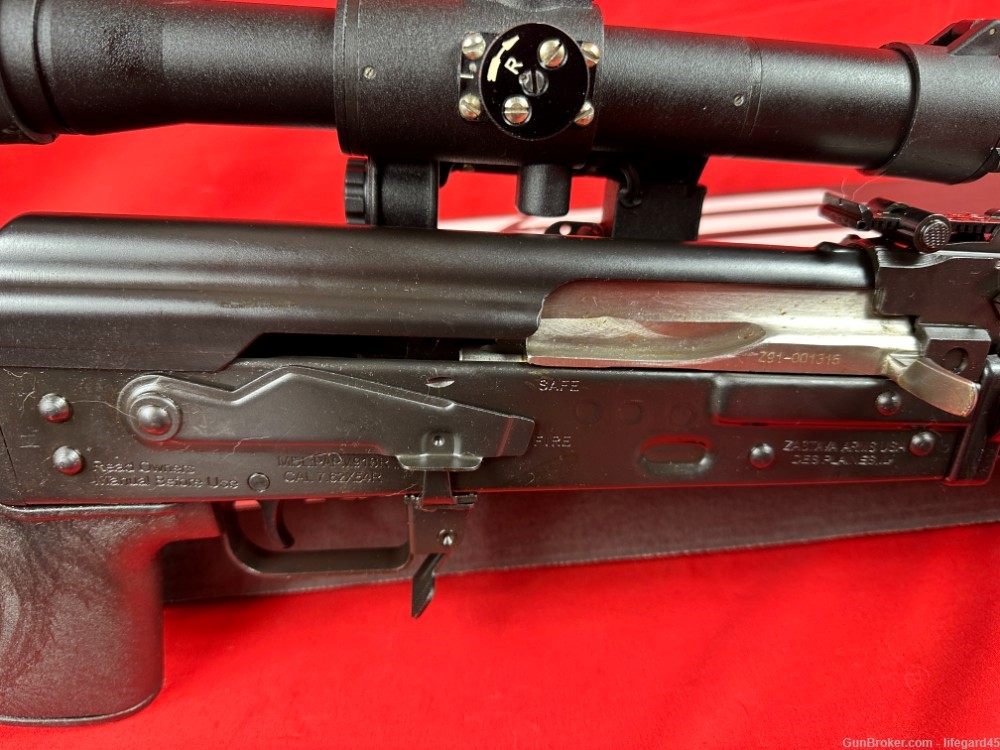Zastava M 91 Sniper Rifle 7.62x54R Scope 10rd AK POSP Scope 4X24-img-16