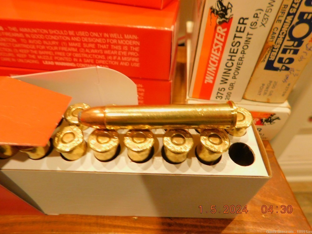 .375 WINCHESTER 200 GRN 20 RNDS. 1 BOX-img-1