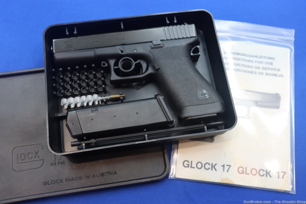 Glock Model G17 GEN1 Pistol 1984 MFG 4.5" PENCIL BARREL 17 Generation 1 9MM-img-0