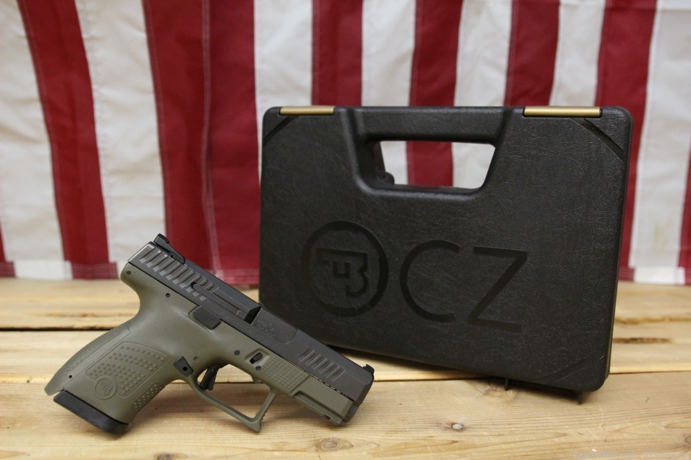 CZ P-10 S 9MM PISTOL WITH 2 MAGS GREEN 2 TONE-img-3