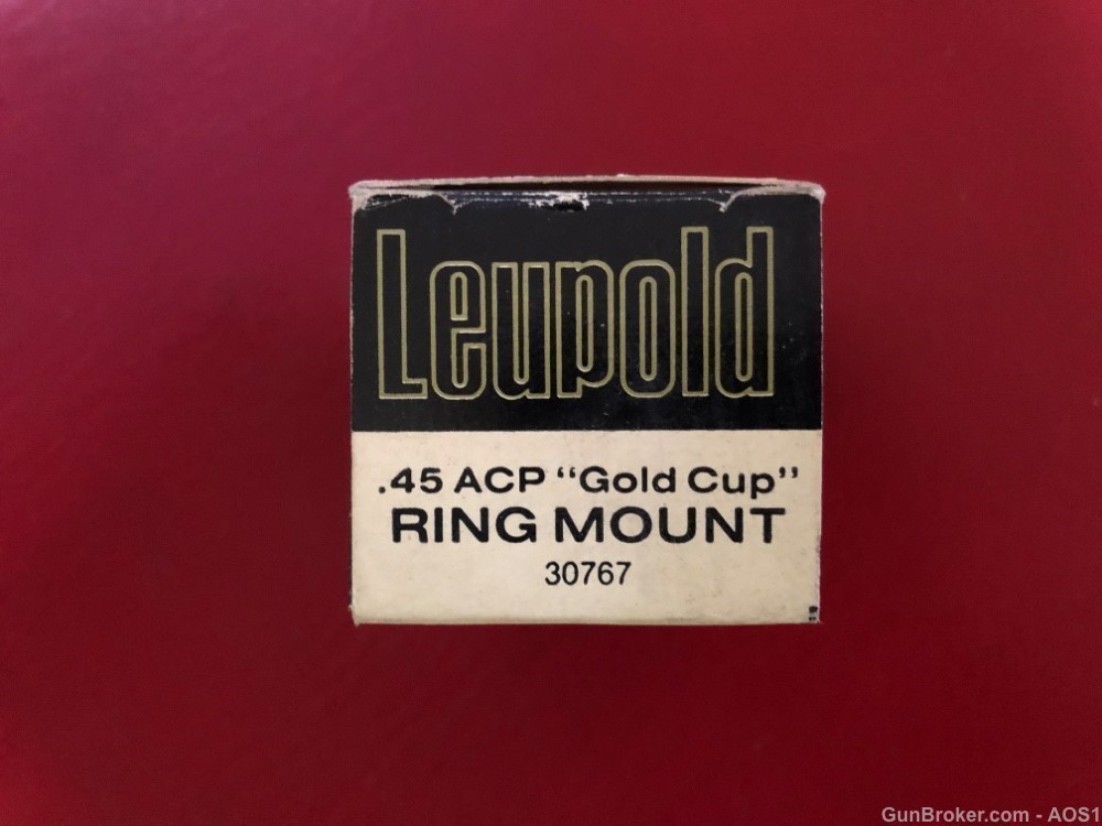 Leupold .45 ACP 1911 Gold Cup Ring Mount # 30767 NOS-img-5