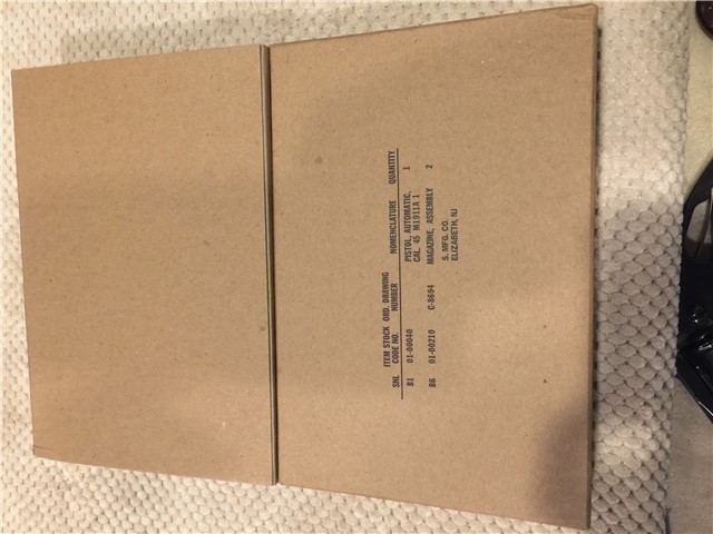 MIL SPEC USGI Kraft box for 1911A1 Singer PIstol W-img-0