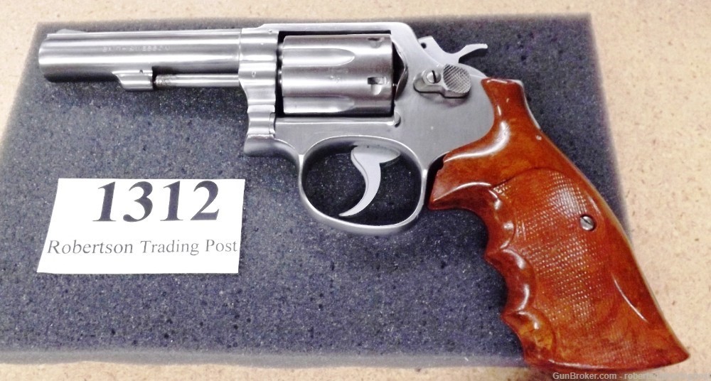 S&W .357 model 65-2 Stainless 4” HB Satin TH VG 1979 VG Smith & Wesson -img-0