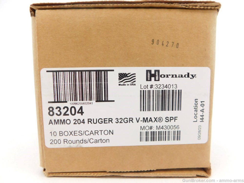 Hornady Superformance Varmint .204 Ruger 32 Grain V-MAX 200 Rds - 83204-img-2