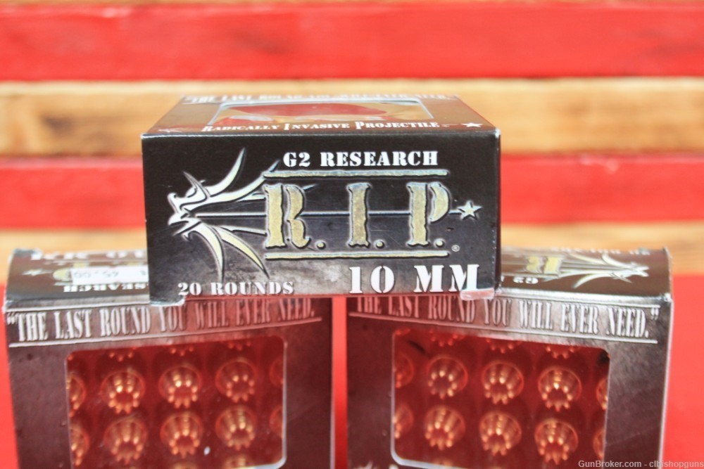 G2 Research R.I.P 10MM ammo 60 rounds 3 boxes-img-2