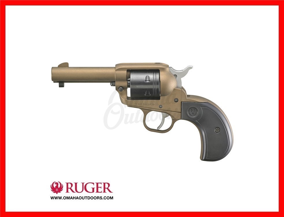 Ruger Wrangler Birdshead Burnt Bronze Revolver 6 RD 22LR 3.75" 2017-img-0