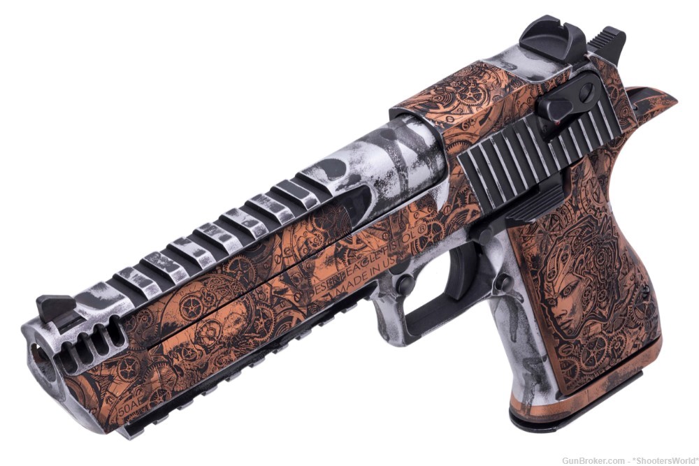 Magnum Research Desert Eagle 50 AE Steampunk Limited Edition - Only 20 Made-img-3