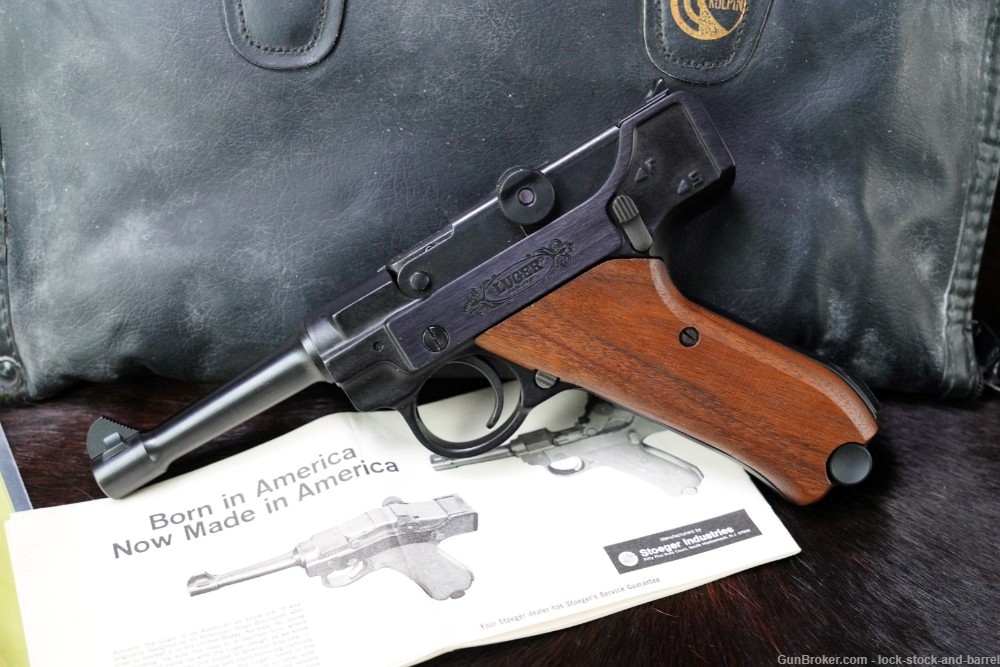 Stoeger Arms Luger Replica .22 Long Rifle LR 4.5” Semi-Automatic Pistol-img-3