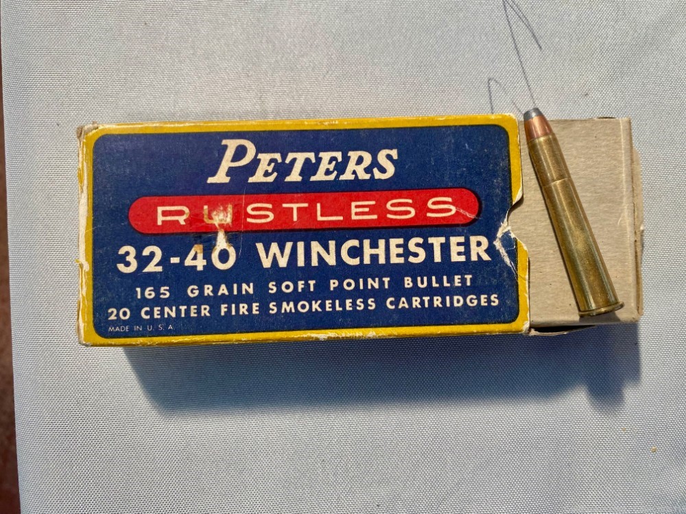 NOS box of Peters 32-40, for the shooter or collector-img-0