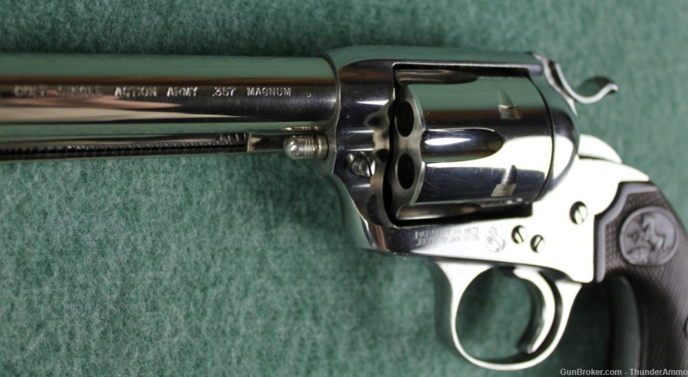 Colt Single Action Army Bisley Revolver W 2nd Gen 357 Mag 7.5" Barrel & Cyl-img-8