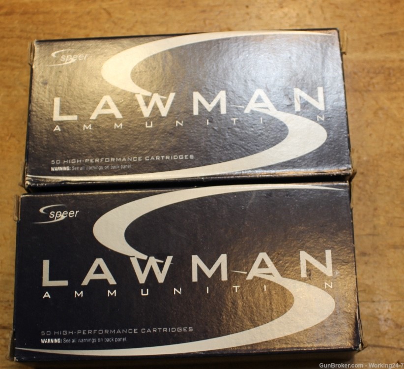 Speer Lawman 45 ACP AUTO Ammo 200 Grain Total Metal Jacket Two (2) Boxes-img-1