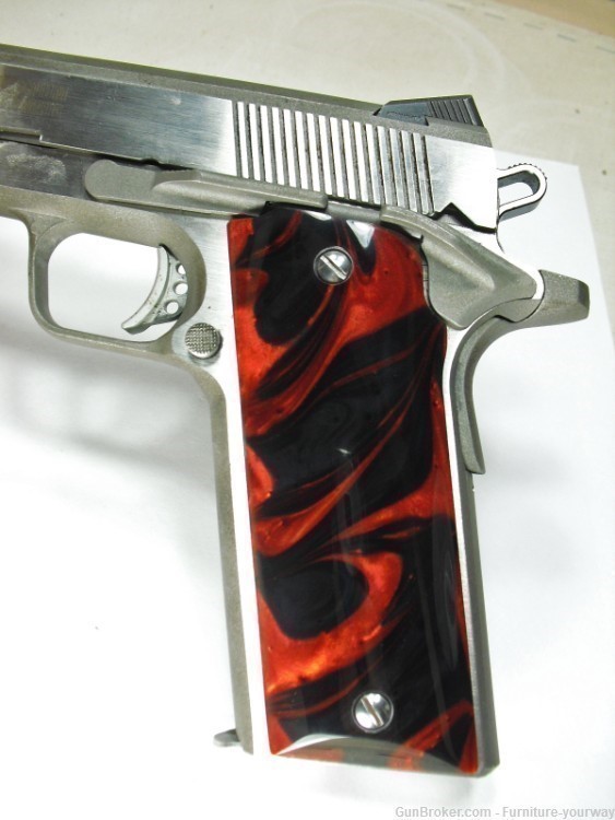 Black & Red Pearl Coonan .357 Grips-img-1