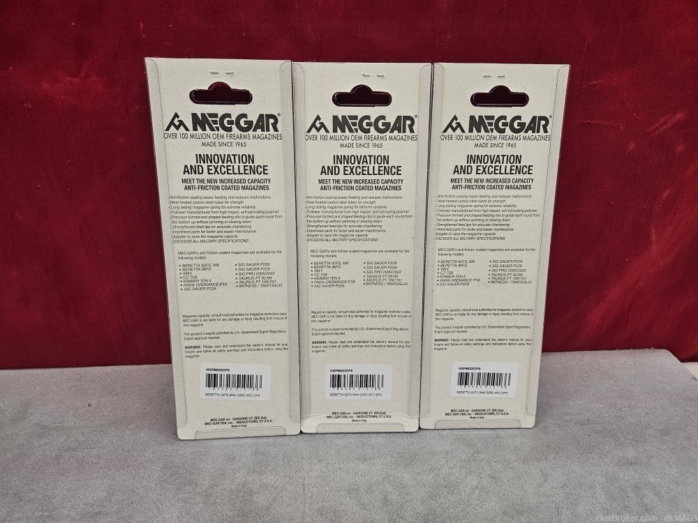 3 MecGar Beretta 92FS 9mm 20rd Mags with Anti Friction Coating & DPS Plate-img-1
