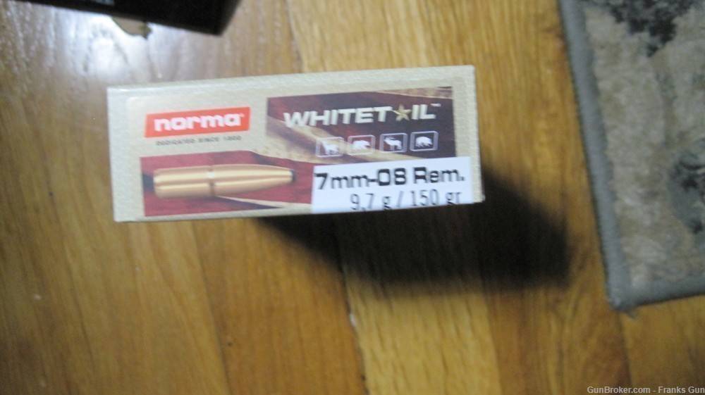 100 rds Norma Whitetail 7mm-08 REM 150 grain Soft Point -img-1