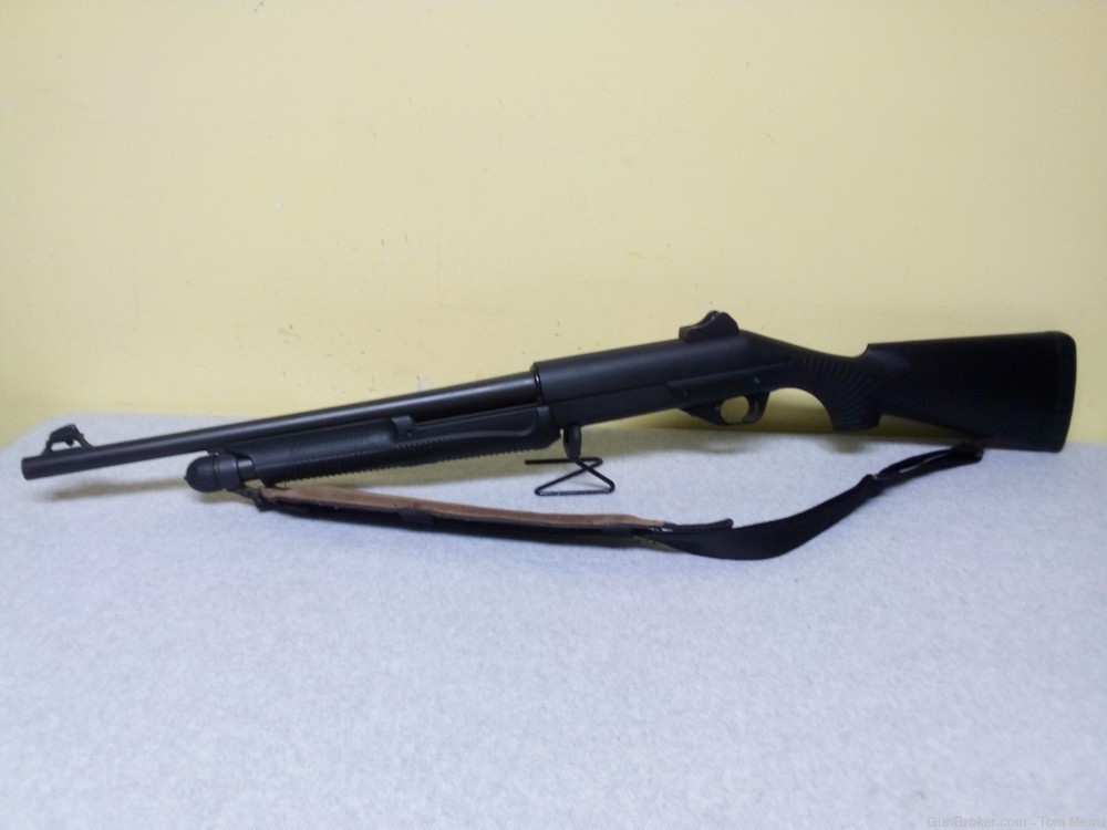 Benelli Nova Pump Action Shotgun, 12G, Black Synthetic, 18.5" Barrel-img-0