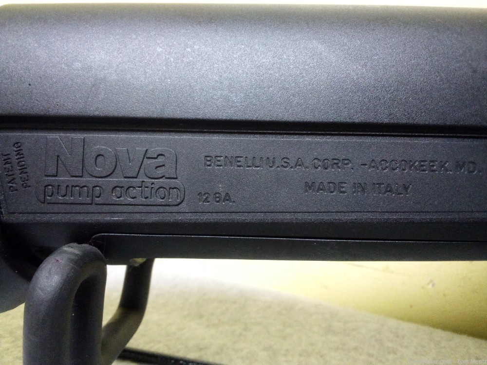 Benelli Nova Pump Action Shotgun, 12G, Black Synthetic, 18.5" Barrel-img-4