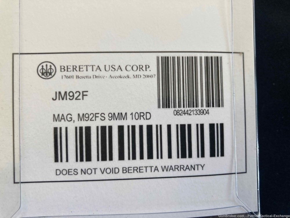 BNIB BERETTA M9/92FS 9mm 10rd Magazine (JM92F)-img-3