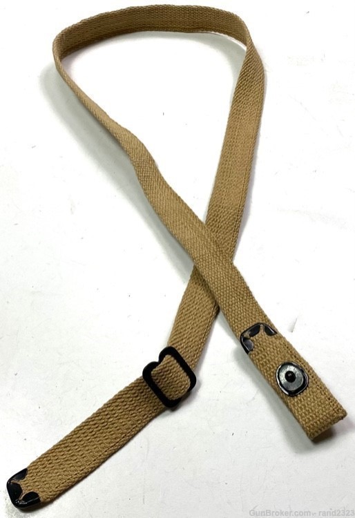 WWII US M3 M3A1 GREASE GUN WEB CARRY SLING-KHAKI-img-3