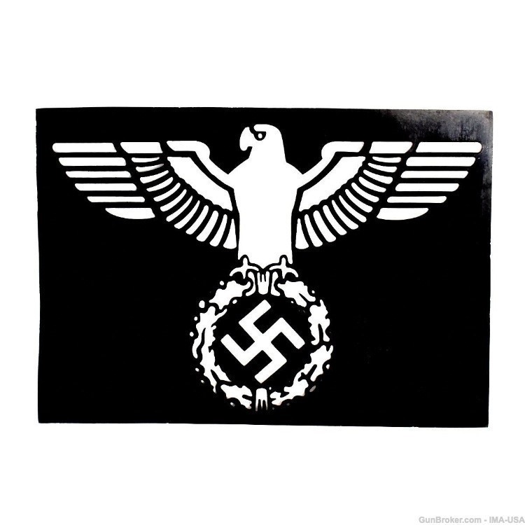 German WWII Reproduction Eagle Reichsadler Paint Stencil - Large 10.5" x 7"-img-0