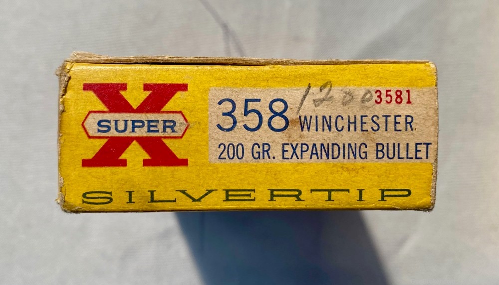 Great looking box of 358 Winchester for collecting or shooting-img-0