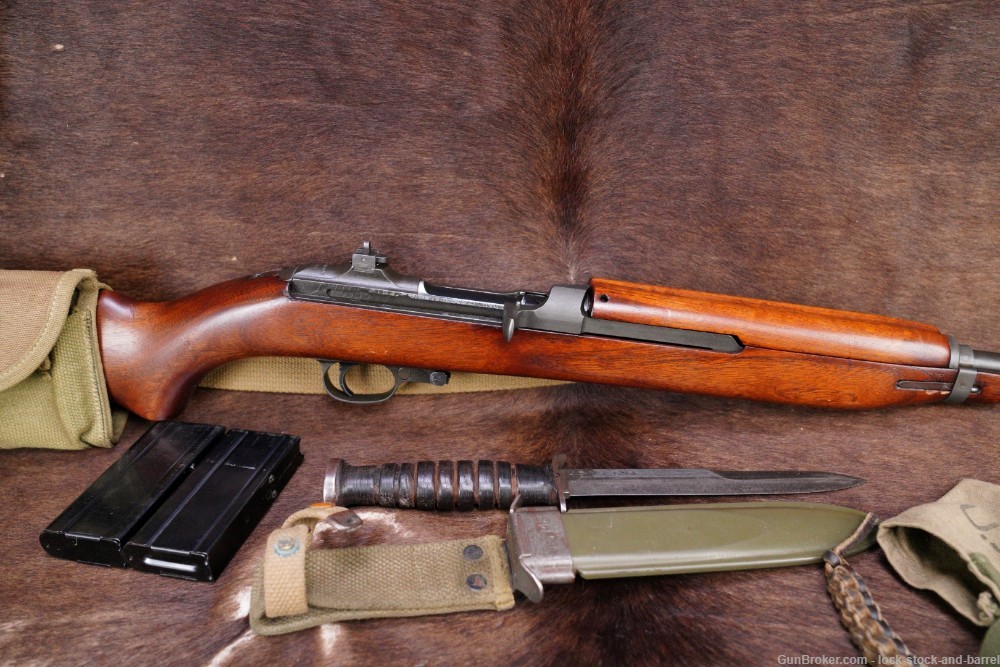 WWII Inland M1 Carbine Matching .30 Saginaw Receiver Semi Auto Rifle C&R-img-2