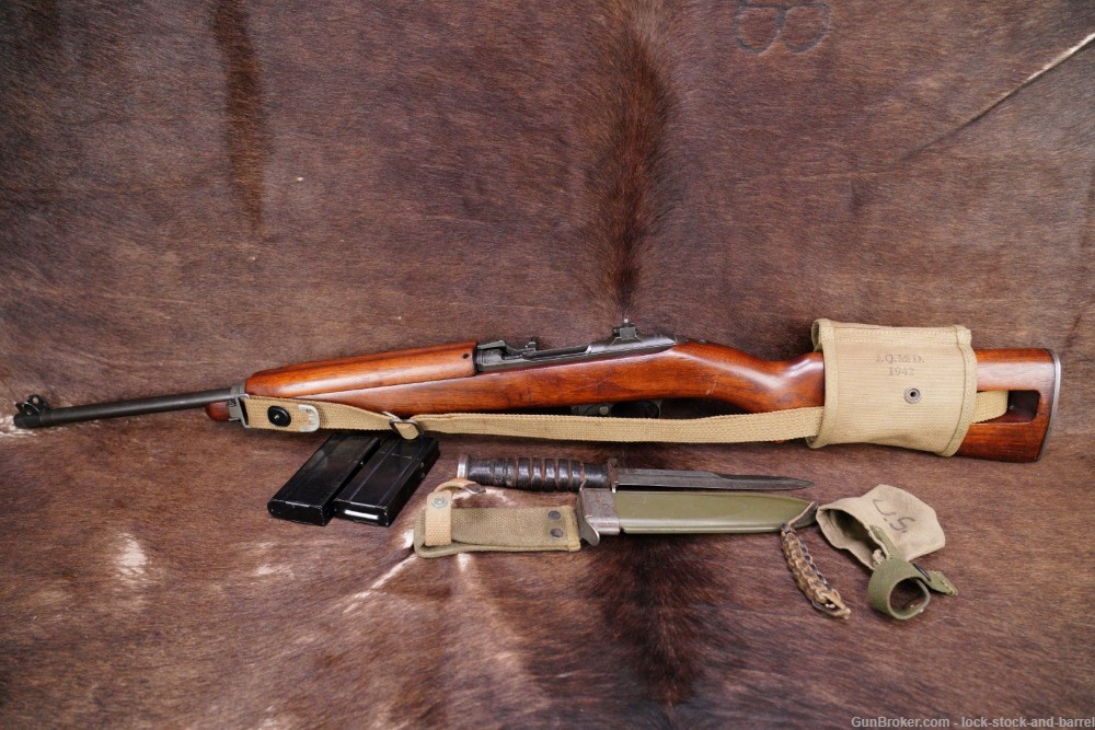 WWII Inland M1 Carbine Matching .30 Saginaw Receiver Semi Auto Rifle C&R-img-8