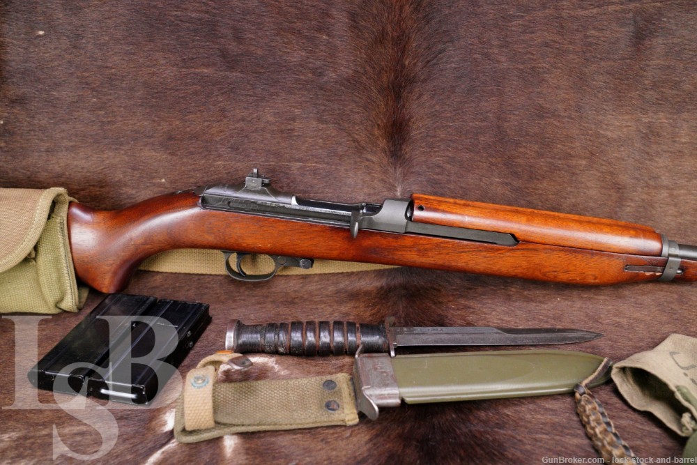 WWII Inland M1 Carbine Matching .30 Saginaw Receiver Semi Auto Rifle C&R-img-0
