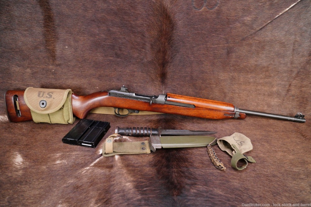 WWII Inland M1 Carbine Matching .30 Saginaw Receiver Semi Auto Rifle C&R-img-7