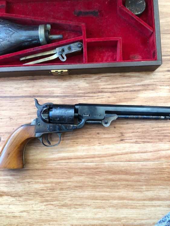 Cased Navy Arms Ridgefield NJ Colt 1851 Navy 36 Caliber Revolver -img-3