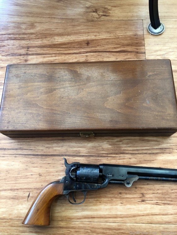 Cased Navy Arms Ridgefield NJ Colt 1851 Navy 36 Caliber Revolver -img-5