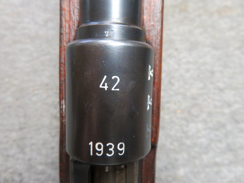 WWII GERMAN 98K MAUSER RIFLE-CODE 42 1939-NO IMPORT-NICE LOOKING-img-6