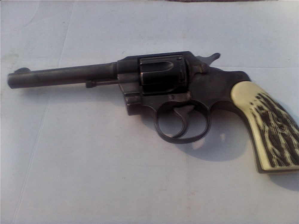 Colt 32-20 cal. 6 shot revolver w/stag grips-img-1