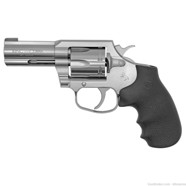 Colt King Cobra .357 Mag Revolver 3" Barrel Hogue Grips KCOBRA-SB3BB-img-0