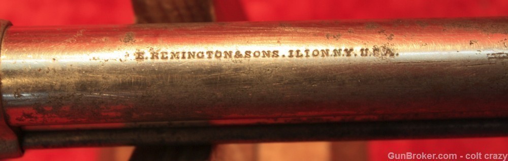 Remington Model 1875 .44 Caliber Cowboy Period Cut 5 1/2 " Nickel, Original-img-5