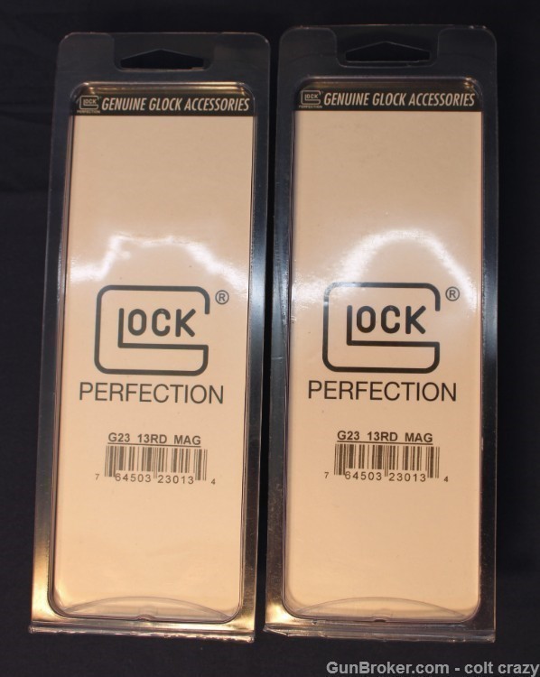 2 Glock Magazines for Model 23, 13Rd.  Glock Factory NEW-img-1
