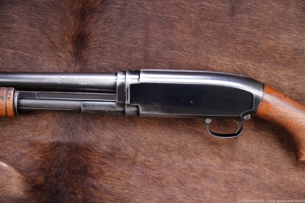 Winchester Model 12 1912 16 Gauge Takedown Pump Shotgun, MFD 1954 C&R-img-10