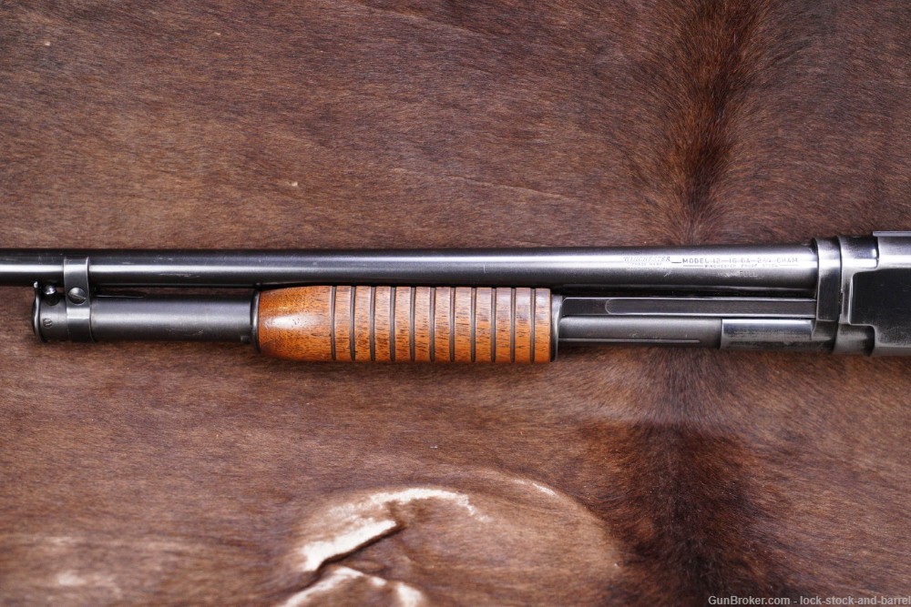 Winchester Model 12 1912 16 Gauge Takedown Pump Shotgun, MFD 1954 C&R-img-11