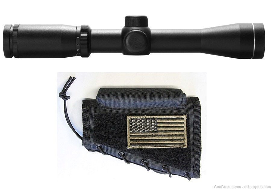 Optics Kit w/ 2-7x32 illuminated Scope fits Ruger GUNSITE M77 Scout Rifle-img-0