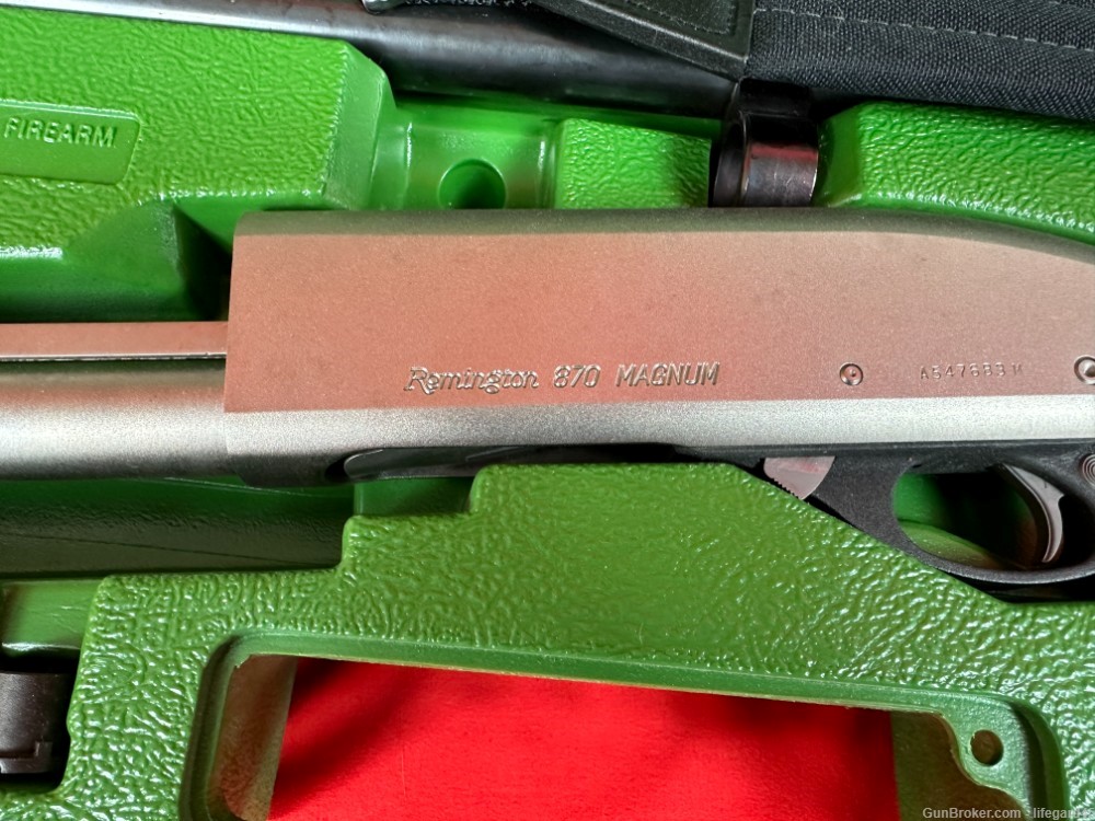 Remington 870 Marine Magnum + Rifled barrel and scope, Chokes, Case-img-5