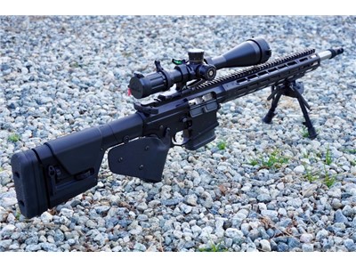 MEGA Arms MATEN AR308 - Proof Research Barrel, SS 5-20HD Optics, Like New.