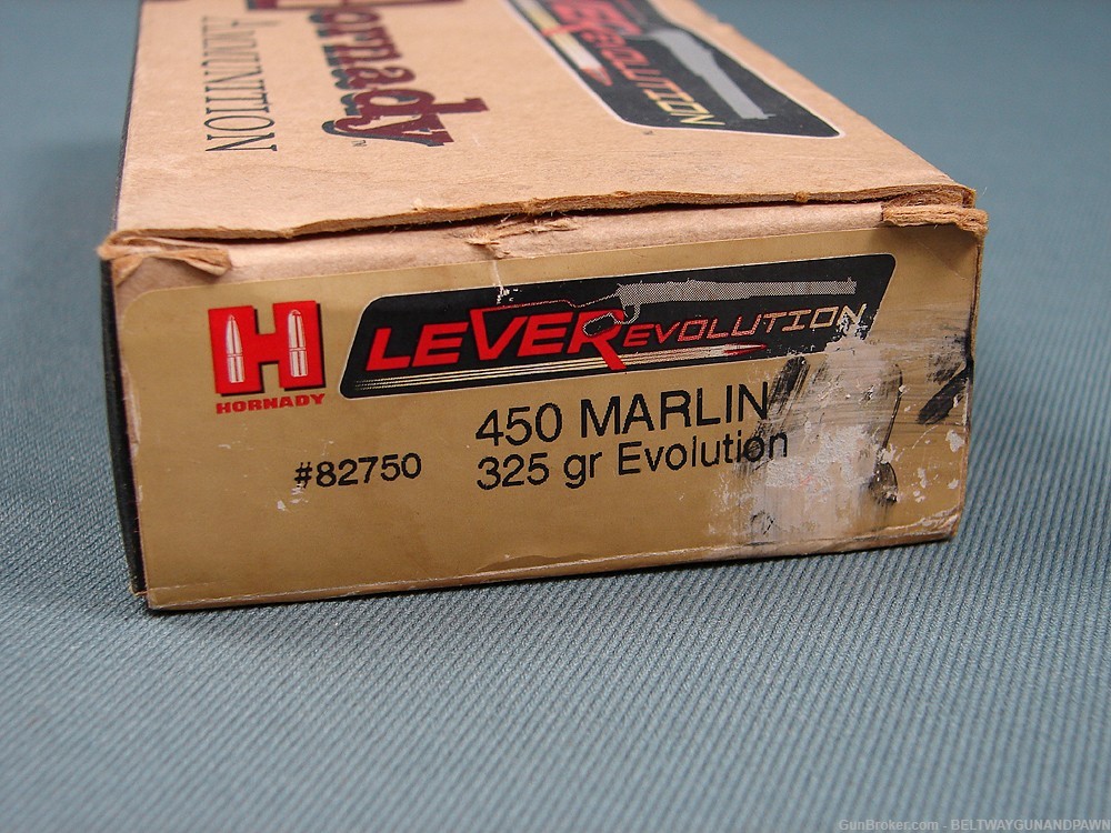 Hornady 450 Marlin Leverevolution 325gr Evolution Ballistic Tip 20rd #82750-img-1