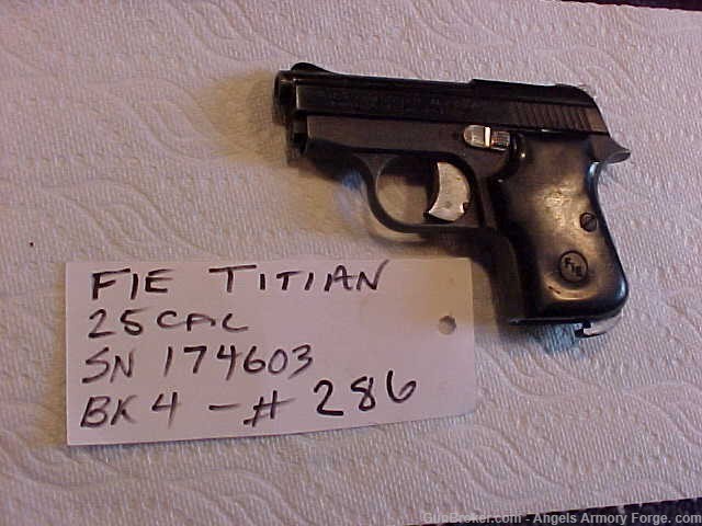 BK# 286  -  FIE Titian 25 ACP Pistol-img-0