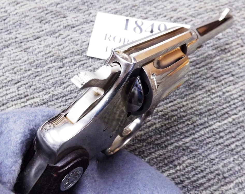 Colt .32 Police Positive Special Revolver 4” Nickel 1964 C&R CA OK Ramey VG-img-2