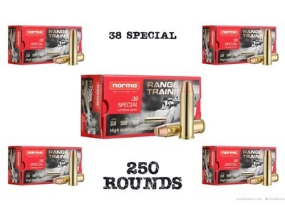Norma Range & Training – .38 Special FMJ 158 gr Ammuntion 250rds