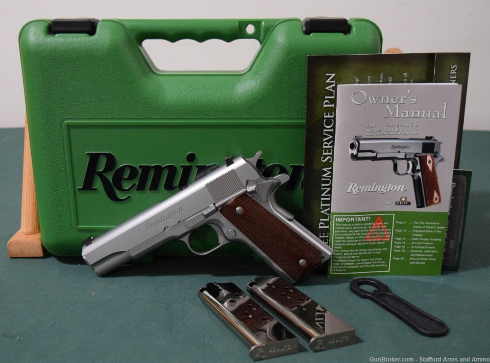 Remington 1911 R1-S 45 ACP 5" Stainless LNIB-img-0