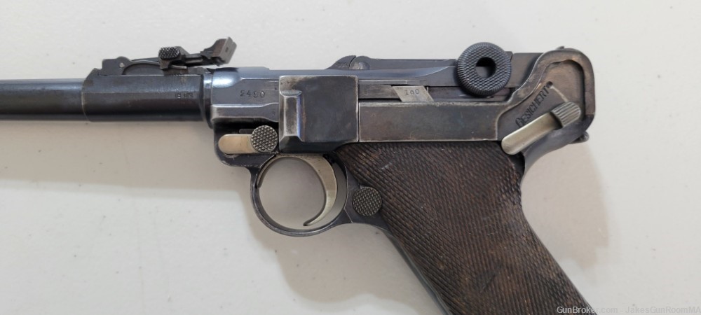 Very Rare German Lp.08 Artillery Luger Pistol by DWM Erfurt Dated 1914-img-5
