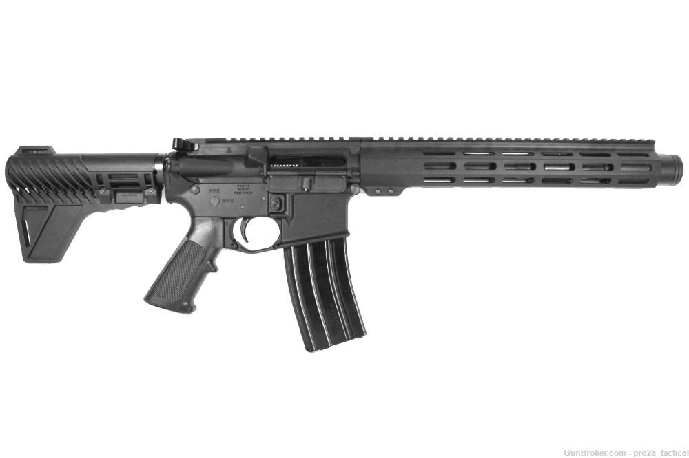 PRO2A TACTICAL PATRIOT 10.5 inch AR-15 450 BUSHMASTER M-LOK PISTOL W/CAN-img-0