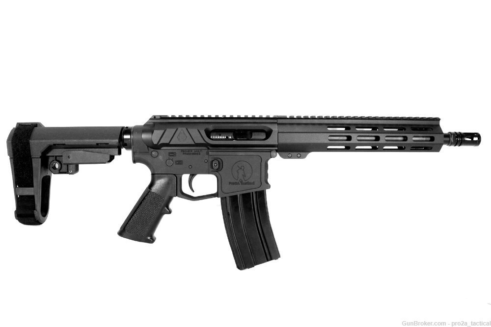 PRO2A TACTICAL VALIANT 10.5 inch AR-15 450 BUSHMASTER SIDE CHARGING PISTOL-img-0