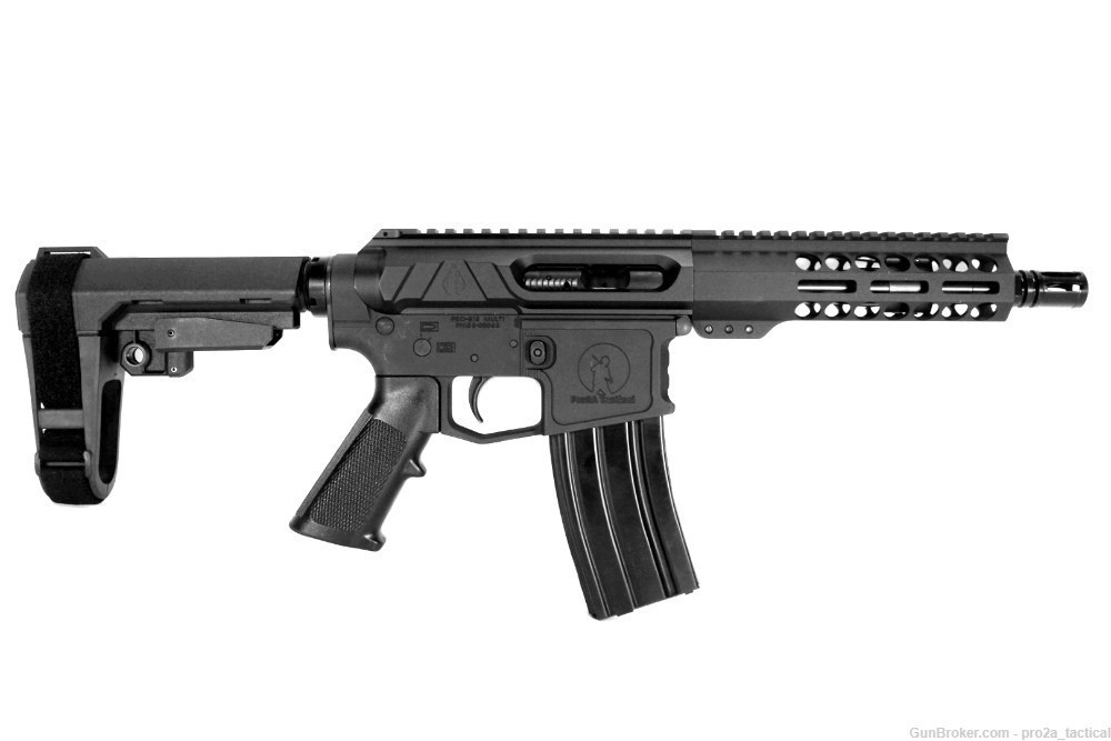PRO2A TACTICAL VALIANT 7.5 inch AR-15 450 BUSHMASTER SIDE CHARGING PISTOL-img-0